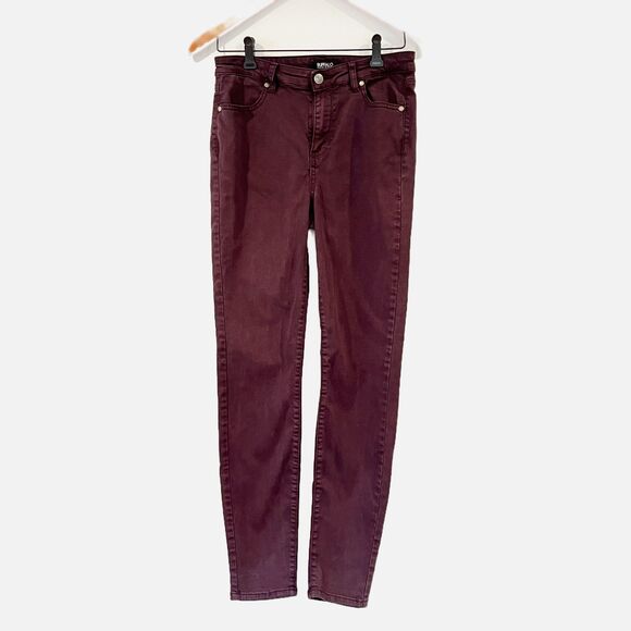 Buffalo David Bitton Purple Burgundy Stretch Skinny Jeans Size 4/27 - Picture 3 of 7